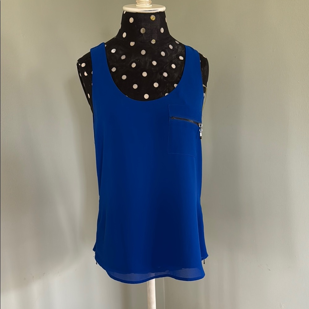 Blue Sleeveless Top